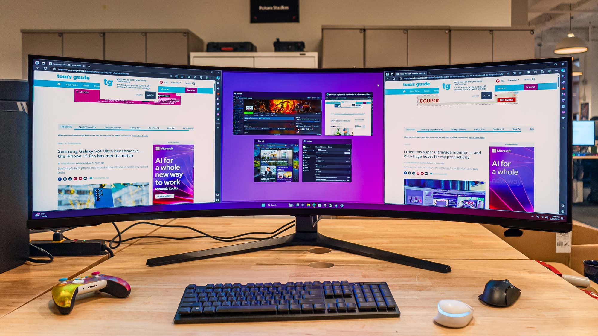 Best curved monitor for work