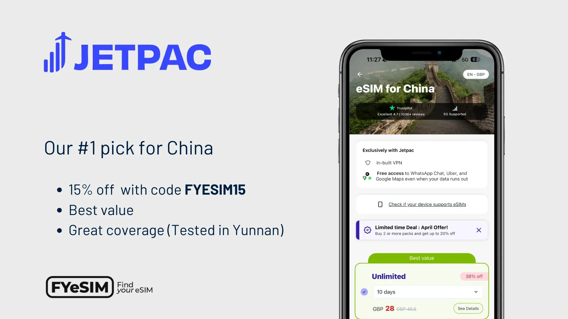 Best esim for china