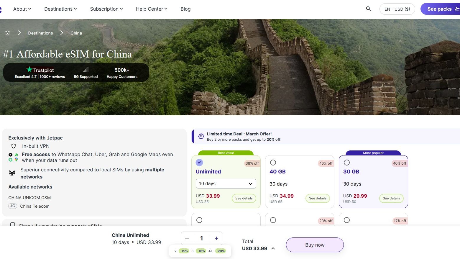 Best esim for china