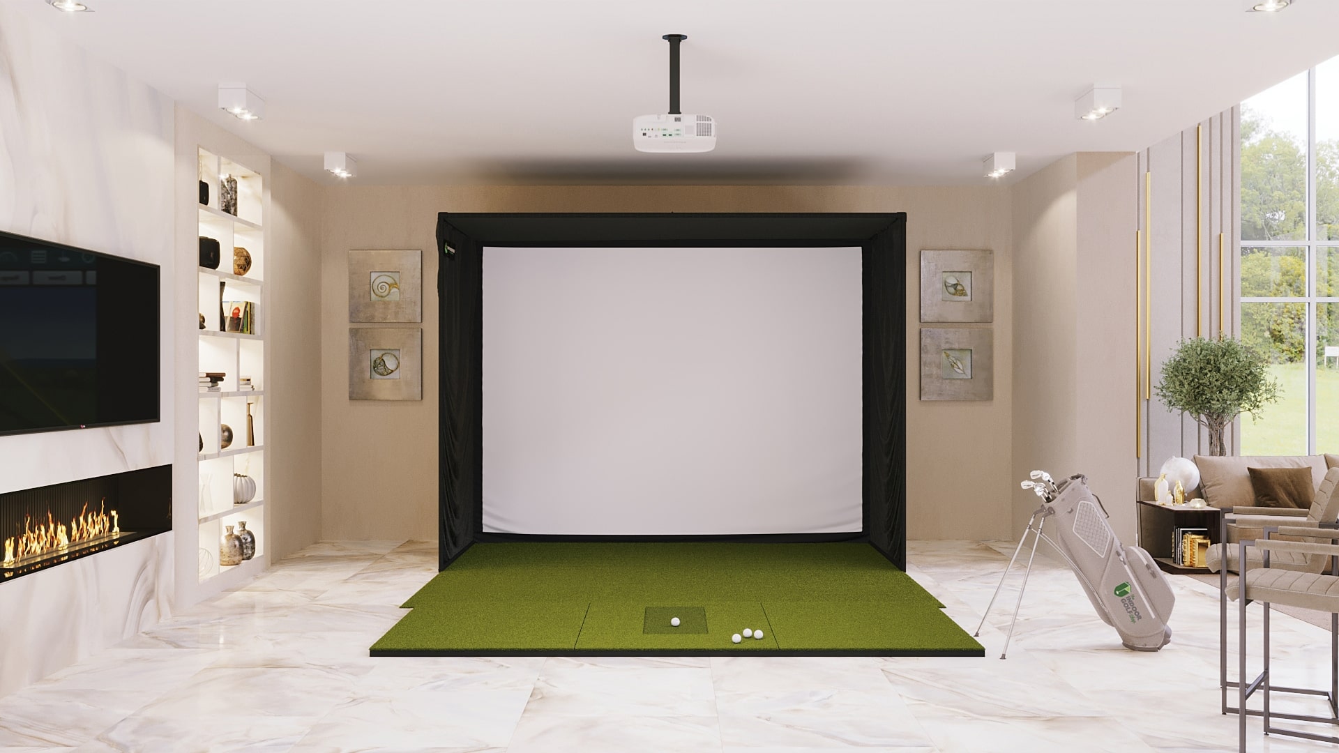 Best inexpensive home golf simulators