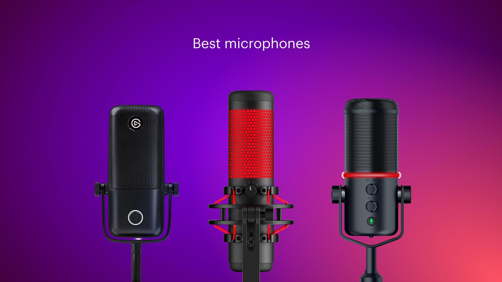 How to choose best microphones for streaming