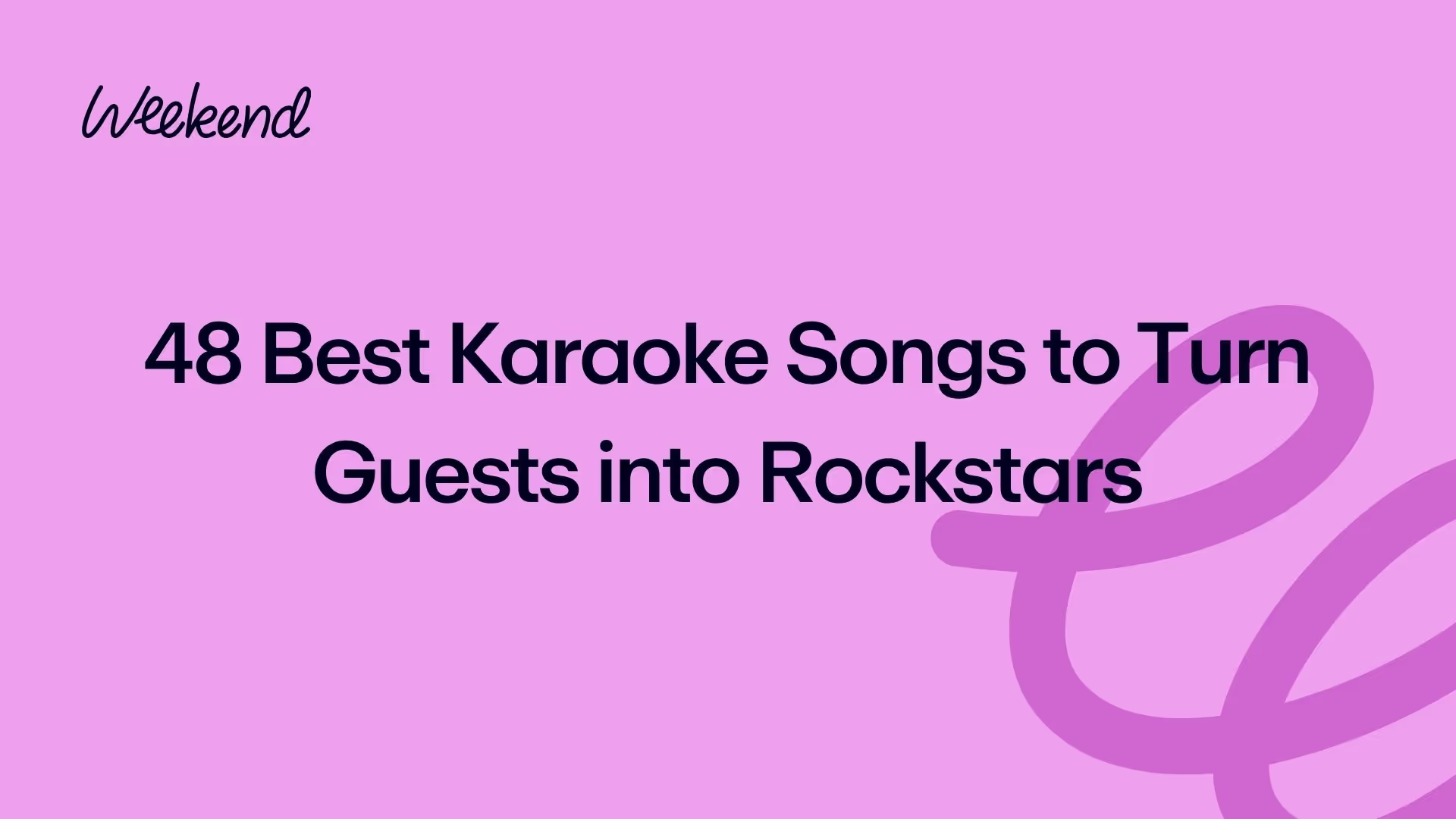 Best songs for karaoke