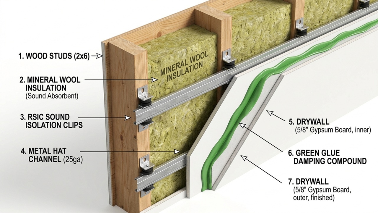 Best soundproofing materials for walls