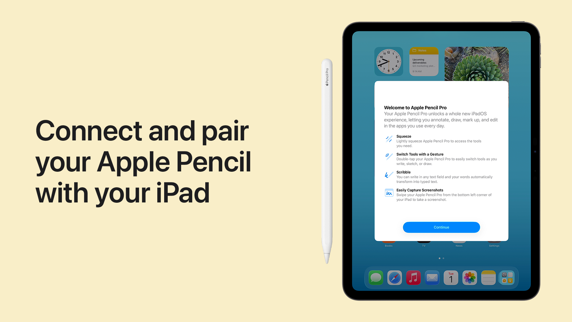 Pair apple pencil with ipad